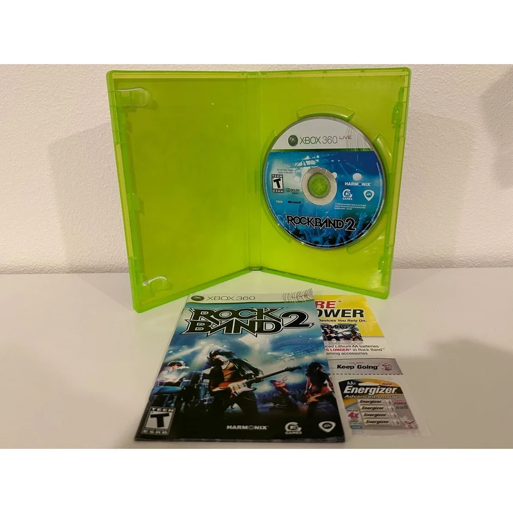 Rock Band 2 Xbox 360 Complete CIB w/ Manual Tested Harmonix EA 2008